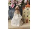 Dekorace dáma v látkové zdobené sukni - 8*7*23 cm Clayre & Eef