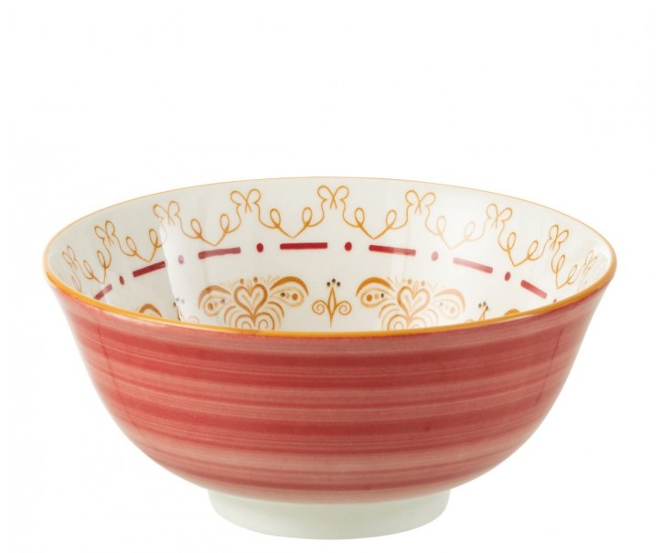 Barevná porcelánová miska Bowl Jam - Ø15*7cm/ 570ml J-Line by Jolipa