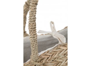 Plážová taška s krajkou a střapcem Beach Bag Flower - 50*19*52cm