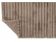 Taupe plyšový měkoučký žebrovaný pléd Soft Gio - 130*180 cm J-Line by Jolipa
