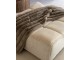 Taupe plyšový měkoučký žebrovaný pléd Soft Gio - 130*180 cm J-Line by Jolipa