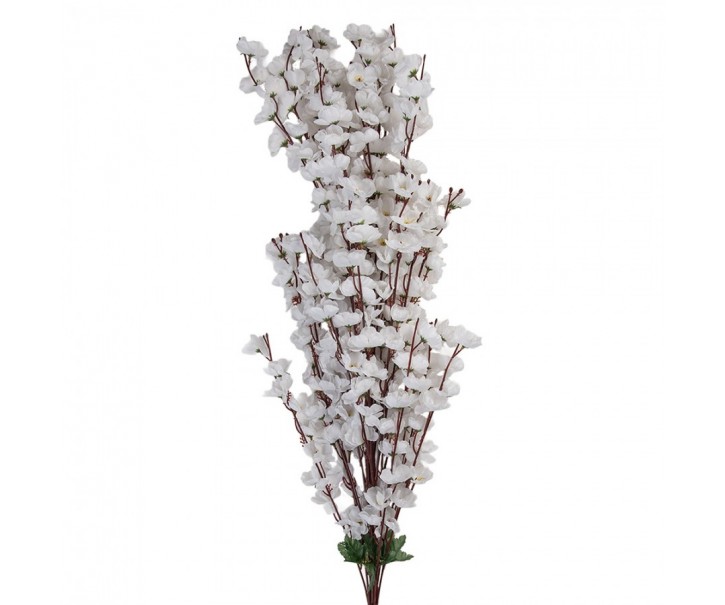 Artificial Flower 100 Cm White Plastic - 15*10*100 cm Clayre & Eef