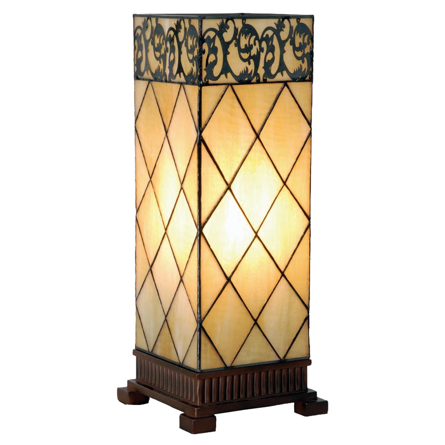 Stolní lampa Tiffany Filigree - 18*45 cm 1x E27 / max 40w Clayre & Eef