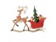 Christmas Decoration Figurine Deer 68x11x50 Cm Brown Metal - 68.0 cm Clayre & Eef