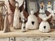 Dekorace dřevěná figurka anděl se srdíčkem Angel Rustic L - 19*6*21 cm Clayre & Eef