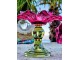 Růžovo-zelený skleněný svícen květina Colorful Garden - Ø 14*11 cm Clayre & Eef