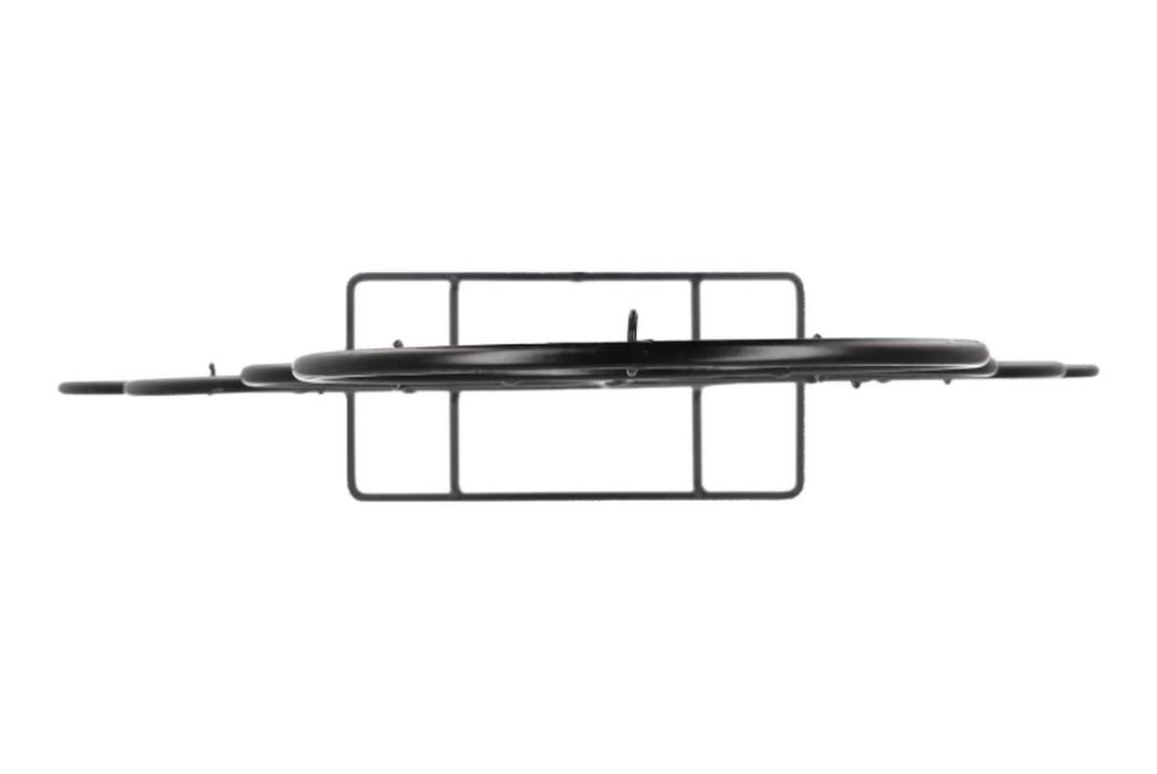 Černý kovový stojan ve tvaru stromku na vánoční ozdoby - 39*12*78 cm