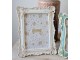 Krémový antik fotorámeček s pastelovými květy - 19*2*24 cm / 13*18 cm Clayre & Eef