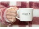Bílý hrnek se srdíčkem a nápisem Coffee Lovely Day - 12*8*7 cm / 275 ml Clayre & Eef