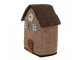 Decorative Figurine House 12x7x14 Cm Brown Felt - 12.0 cm Clayre & Eef