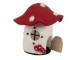Decorative Figurine House 20x20x18 Cm White Felt Mushrooms - 20.0 cm Clayre & Eef