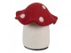 Decorative Figurine House 20x20x18 Cm White Felt Mushrooms - 20.0 cm Clayre & Eef
