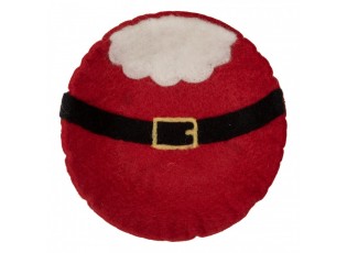 Decorative Bowl ? 18x4 Cm Red Felt Santa Claus - ? 18*4 cm