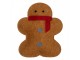 Decorative Bowl Gingerbread Man 19x16x4 Cm Brown Felt - 19.0 cm Clayre & Eef