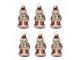 Christmas Ornament Set Of 6 Santa Claus ? 3x35 Cm Red Glass - ? 3*35 cm Clayre & Eef