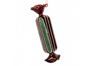 Christmas Ornament ? 4x15 Cm Red Glass - ? 4*15 cm