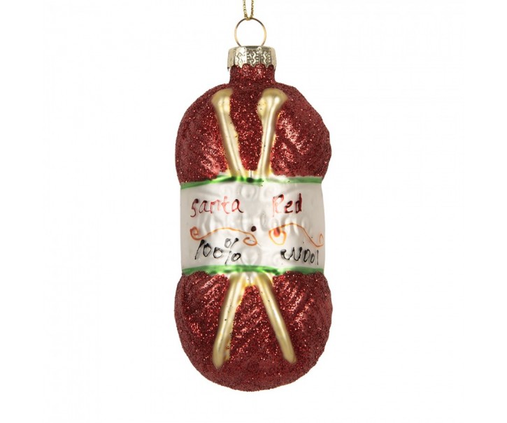 Christmas Ornament ? 5x10 Cm Red Glass - Christmas Clayre & Eef