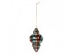 Christmas Bauble ? 7x12 Cm Multicoloured Glass - ? 7*12 cm Clayre & Eef