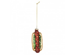 Christmas Ornament 4x3x10 Cm Gold Colored Glass - 10.0 cm