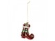 Christmas Ornament Boots 9x4x10 Cm Red Glass - 9.0 cm Clayre & Eef
