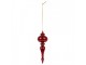 Christmas Bauble ? 9x28 Cm Red Glass - ? 9*28 cm Clayre & Eef
