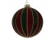 Christmas Bauble ? 8x8 Cm Red Green Glass - ? 8*8 cm Clayre & Eef