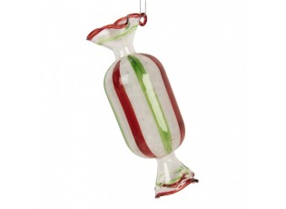 Christmas Ornament ? 5x13 Cm White Glass - ? 5*13 cm