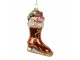 Christmas Ornament Boots 8x4x13 Cm Orange Glass - 8.0 cm Clayre & Eef