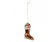 Christmas Ornament Boots 8x4x13 Cm Orange Glass - 8.0 cm Clayre & Eef