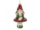 Christmas Ornament Gnome 7x6x13 Cm Red Glass - 7.0 cm Clayre & Eef