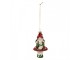 Christmas Ornament Gnome 7x6x13 Cm Red Glass - 7.0 cm Clayre & Eef