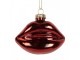 Christmas Ornament Mouth 8x4x7 Cm Red Glass - 8.0 cm Clayre & Eef