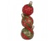 Christmas Decoration With LED Lighting 14x14x40 Cm Red Plastic - 14.0 cm Clayre & Eef