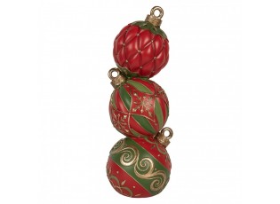 Christmas Decoration With LED Lighting 14x14x40 Cm Red Plastic - 14.0 cm