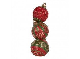Christmas Decoration With LED Lighting 14x14x40 Cm Red Plastic - 14.0 cm
