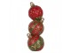Christmas Decoration With LED Lighting 14x14x40 Cm Red Plastic - 14.0 cm Clayre & Eef