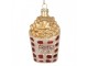 Christmas Ornament 6x3x10 Cm White Glass - 6.0 cm Clayre & Eef