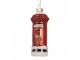 Christmas Ornament Mailbox ? 4x11 Cm Red Glass - ? 4*11 cm Clayre & Eef