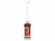 Christmas Ornament Mailbox ? 4x11 Cm Red Glass - ? 4*11 cm Clayre & Eef