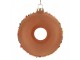Vánoční skleněná závěsná ozdoba hnědý donut - Ø 10*4 cm Clayre & Eef