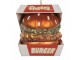 Vánoční skleněná závěsná ozdoba hamburger - 7*7*8 cm Clayre & Eef