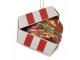 Vánoční skleněná závěsná ozdoba hamburger - 7*7*8 cm Clayre & Eef