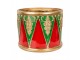 Christmas Decoration Figurine Drum ? 32x25/? 24x19/? 18x15 Cm Red Plastic - ? 32*25 / ? 24*19 / ? 18*15 cm Clayre & Eef