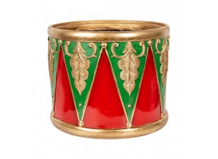 Christmas Decoration Figurine Drum ? 32x25/? 24x19/? 18x15 Cm Red Plastic - ? 32*25 / ? 24*19 / ? 18*15 cm
