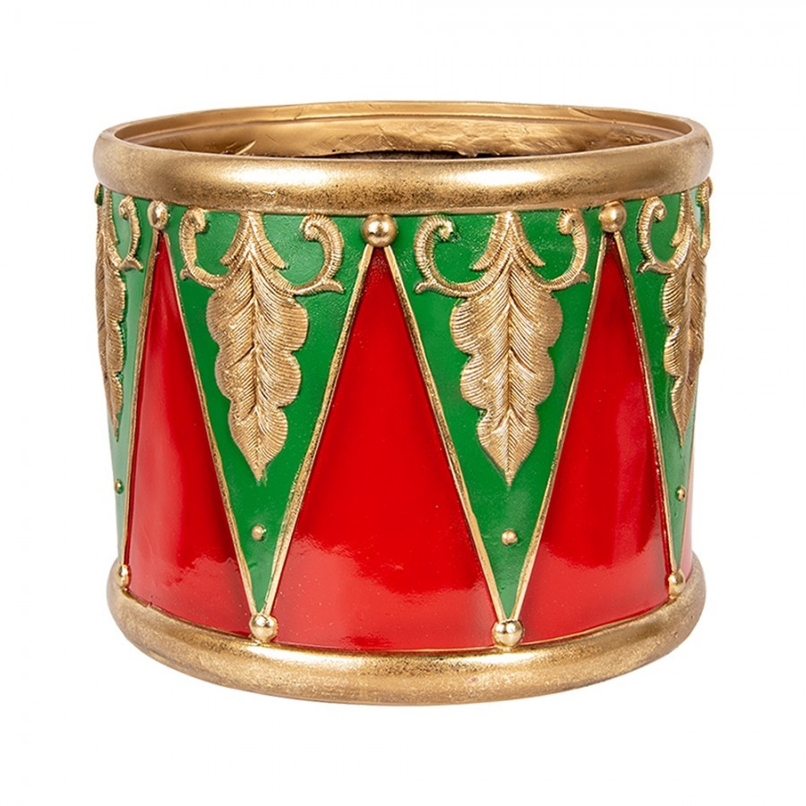 Christmas Decoration Figurine Drum ? 32x25/? 24x19/? 18x15 Cm Red Plastic - ? 32*25 / ? 24*19 / ? 18*15 cm