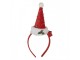 Červená vánoční svítící čelenka s čepicí Santa - 12*7*27 cm Clayre & Eef