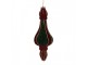 Christmas Bauble ? 6x17 Cm Red Green Glass - ? 6*17 cm Clayre & Eef