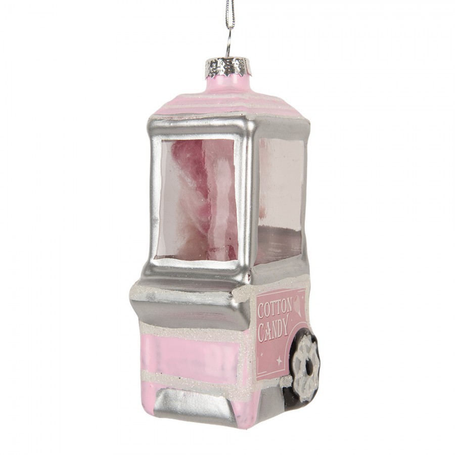 Vánoční ozdoba stroj na cukrovou vatu Cotton Candy - 6*5*11 cm