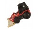 Christmas Ornament Tractor 12x4x8 Cm Red Glass - 8.0 cm Clayre & Eef