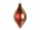 Christmas Bauble ? 8x15 Cm Gold Colored Red Glass - ? 8*15 cm Clayre & Eef